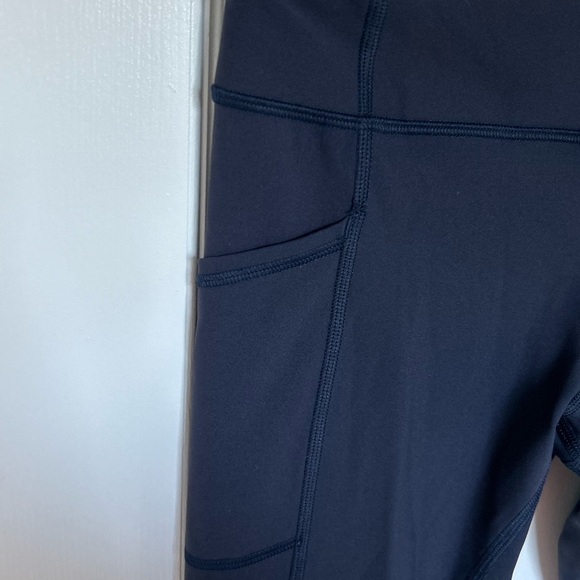 Lululemon Tight Stuff Tights Leggings, Navy Blue, Size 6 - Picture 10 of 16